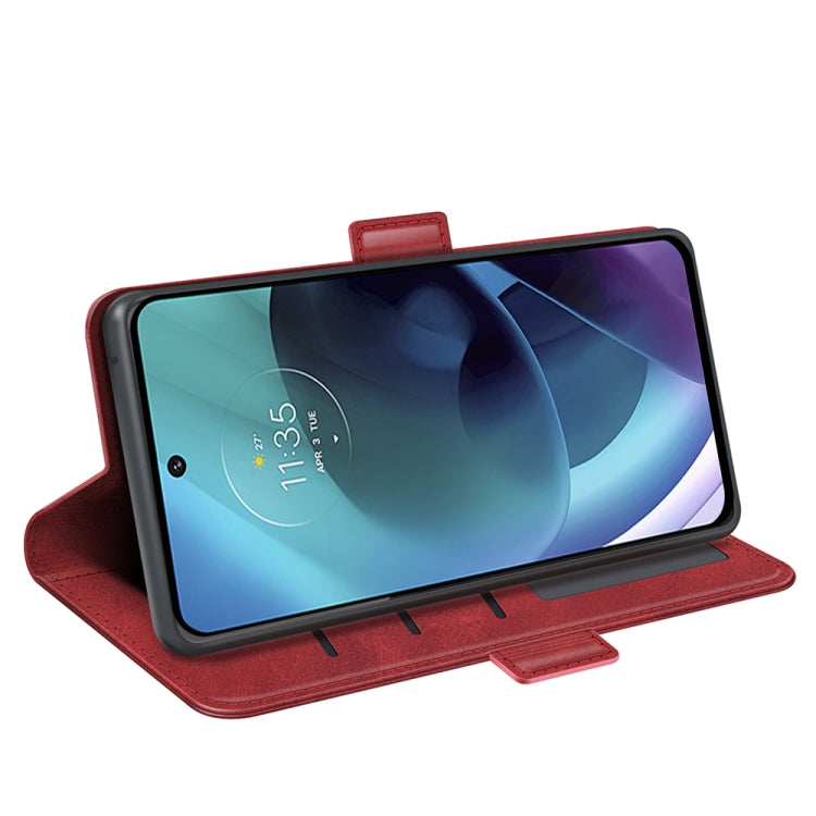 For Motorola Moto G51 5G Dual-side Magnetic Buckle Leather Phone Case