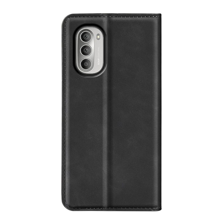 For Motorola Moto G51 5G Retro-skin Magnetic Suction Leather Phone Case