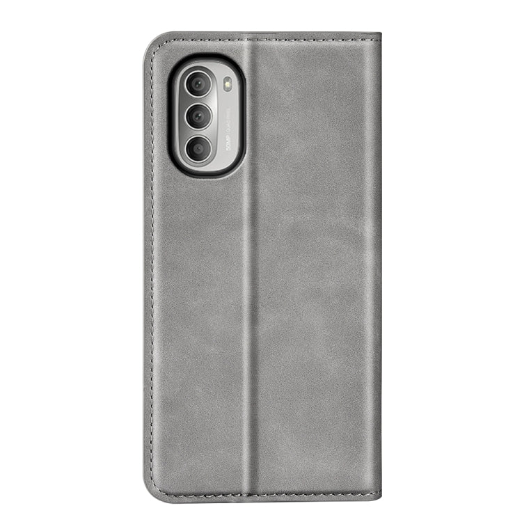 For Motorola Moto G51 5G Retro-skin Magnetic Suction Leather Phone Case