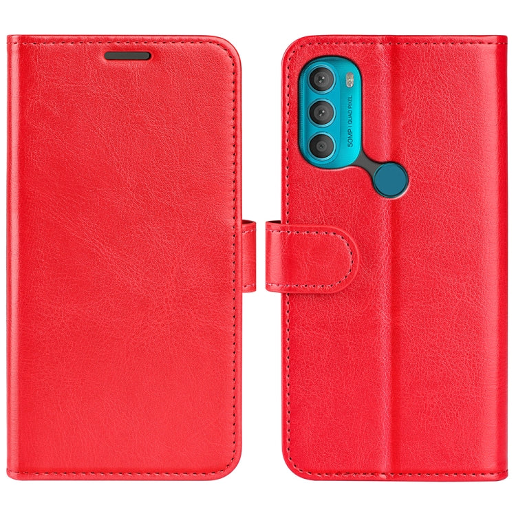 For Motorola Moto G71 5G R64 Texture Single Leather Phone Case