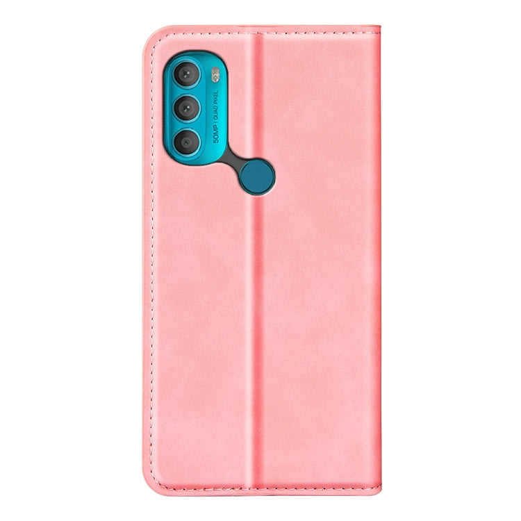 For Motorola Moto G71 5G Retro-skin Magnetic Suction Leather Phone Case