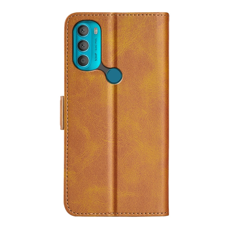 For Motorola Moto G71 5G Dual-side Magnetic Buckle Leather Phone Case