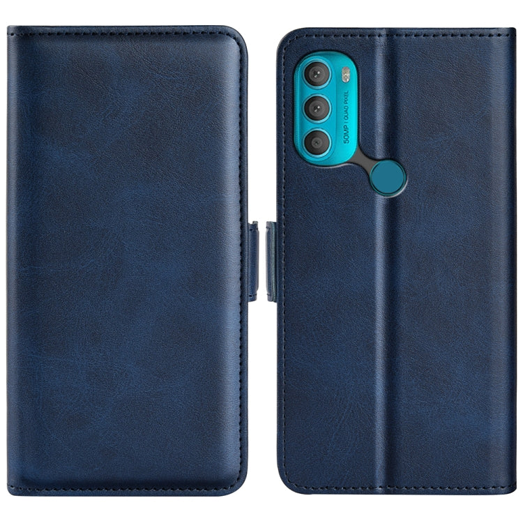 For Motorola Moto G71 5G Dual-side Magnetic Buckle Leather Phone Case
