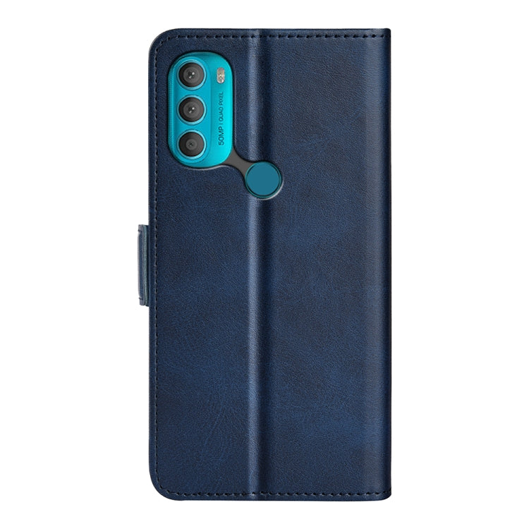 For Motorola Moto G71 5G Dual-side Magnetic Buckle Leather Phone Case