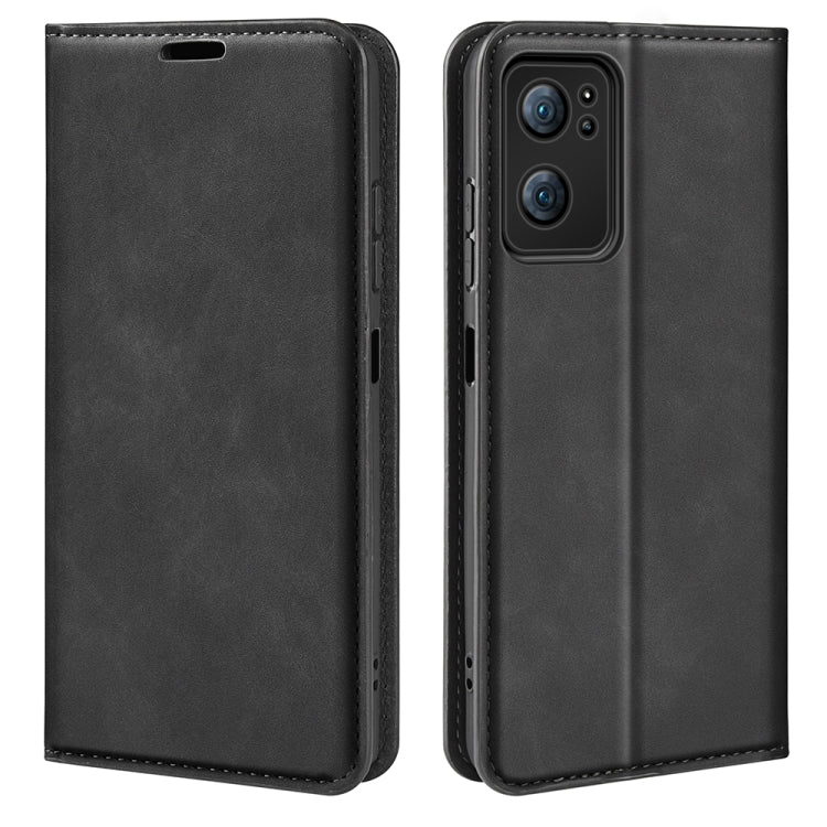 For OPPO Reno 7 5G Retro-skin Magnetic Suction Leather Phone Case
