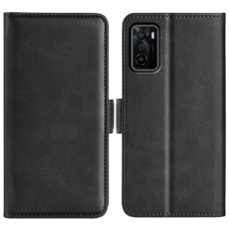 For OPPO A55S 5G Dual-side Magnetic Flip Leather Case