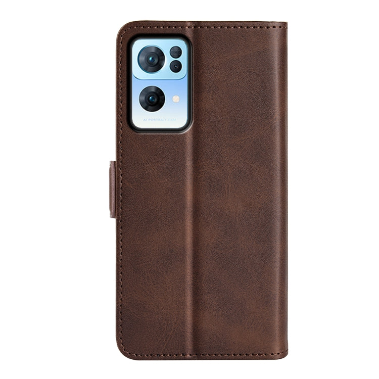 For OPPO Reno7 Pro 5G Dual-side Magnetic Flip Leather Case