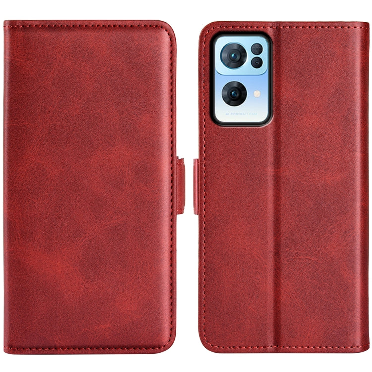 For OPPO Reno7 Pro 5G Dual-side Magnetic Flip Leather Case