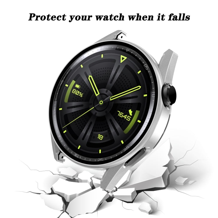 Tempered Glass Film Oil Spray Matte PC Case For Huawei GT3 42mm