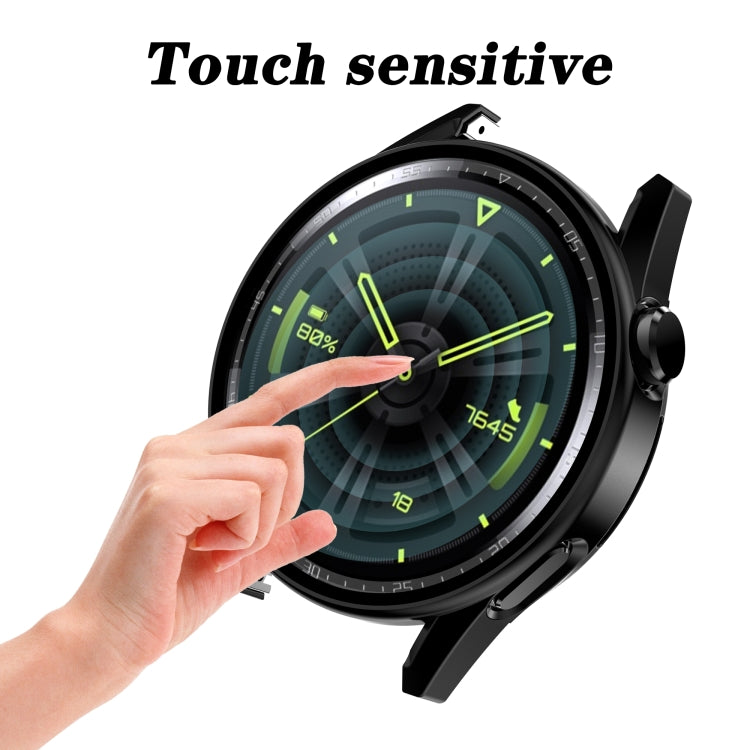 Tempered Glass Film Oil Spray Matte PC Case For Huawei GT3 42mm