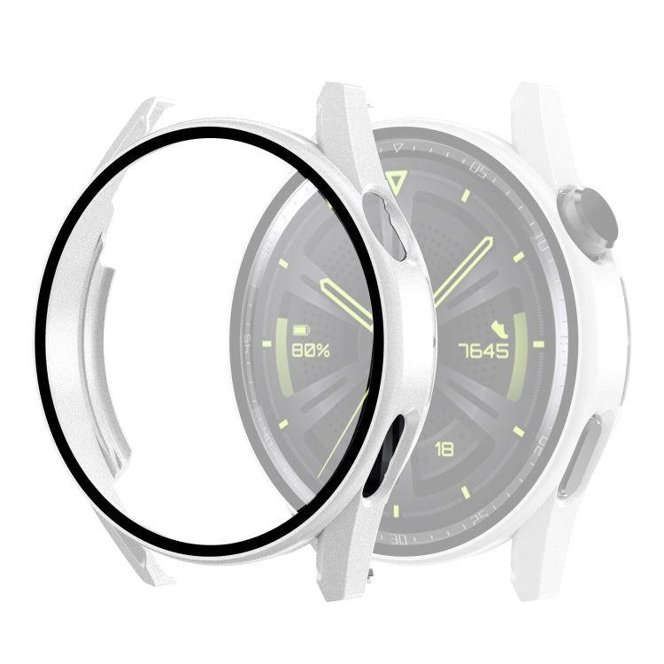 Tempered Glass Film Oil Spray Matte PC Case For Huawei GT3 46mm