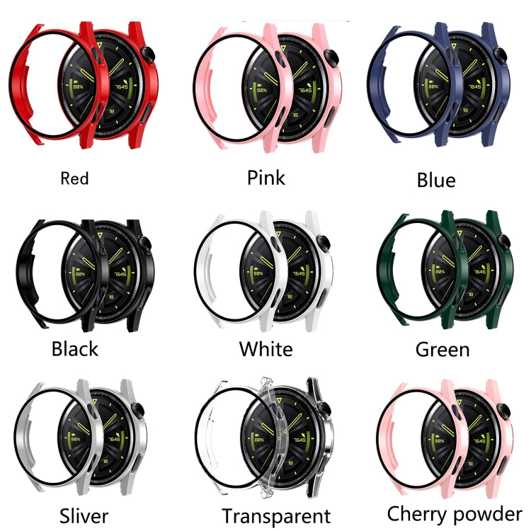 Tempered Glass Film Oil Spray Matte PC Case For Huawei GT3 46mm