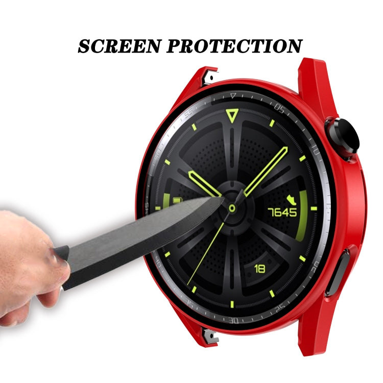 Tempered Glass Film Oil Spray Matte PC Case For Huawei GT3 46mm