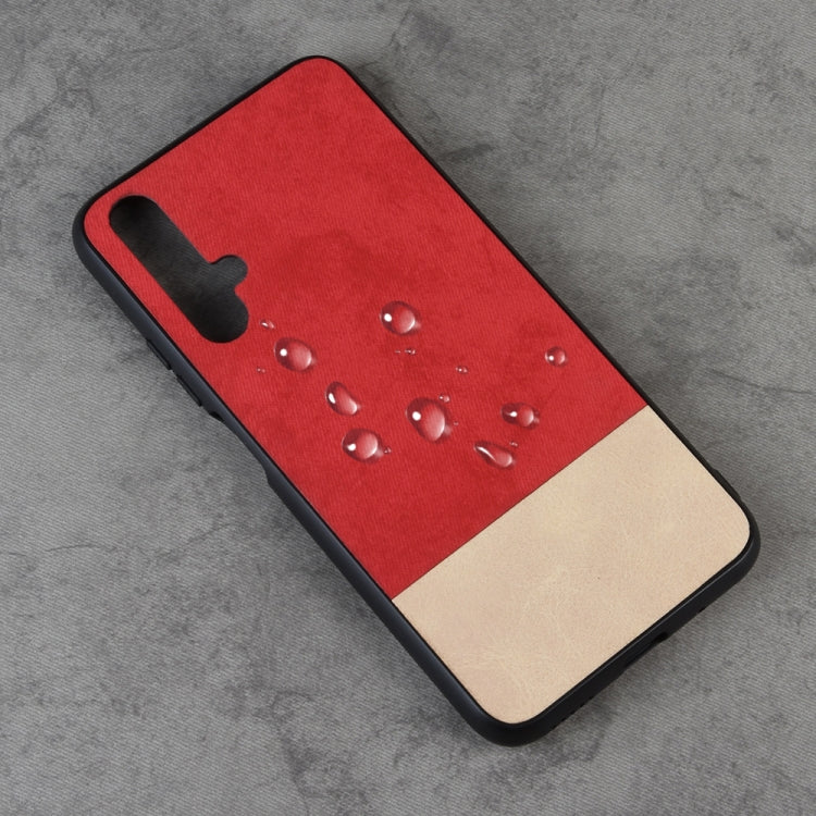 Shockproof Color Matching Denim PC + PU + TPU Protective Case For Huawei Honor 20