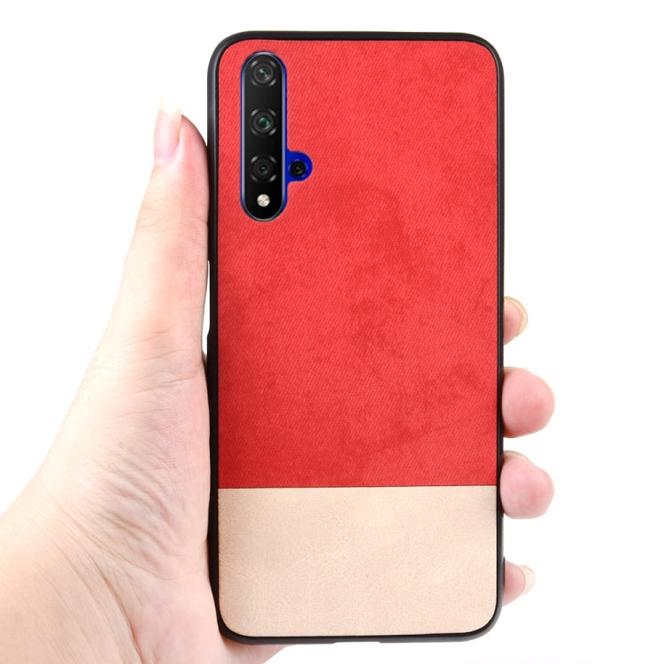 Shockproof Color Matching Denim PC + PU + TPU Protective Case For Huawei Honor 20