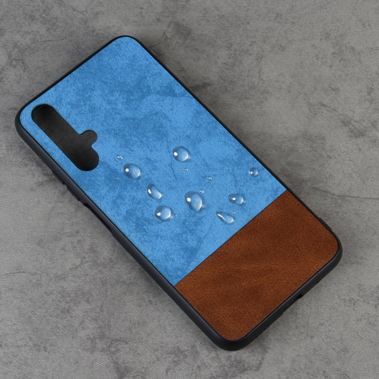 Shockproof Color Matching Denim PC + PU + TPU Protective Case For Huawei Honor 20
