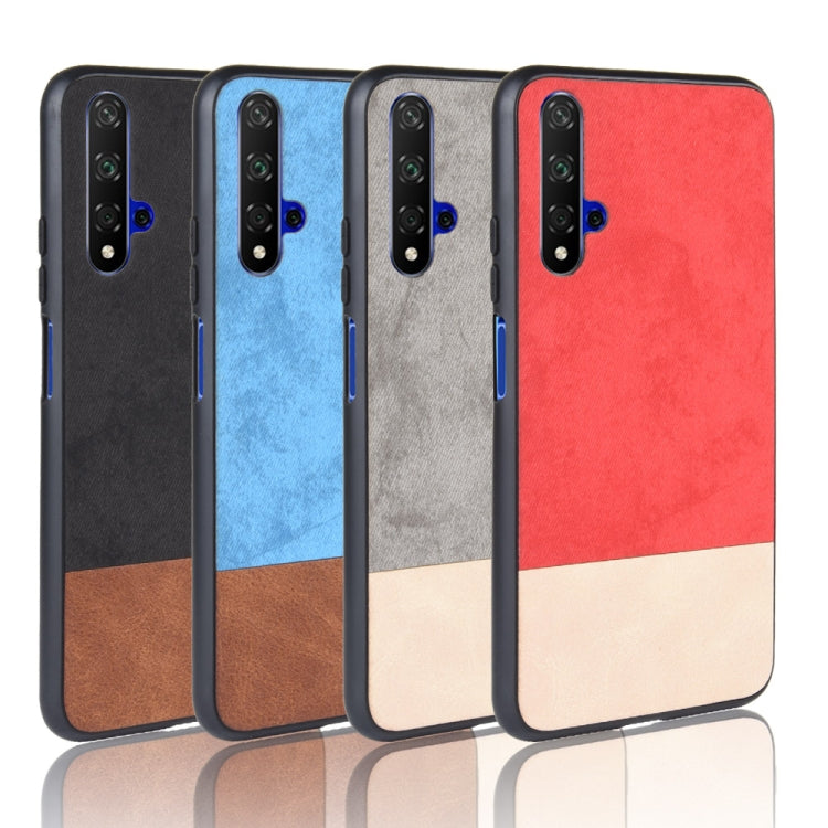 Shockproof Color Matching Denim PC + PU + TPU Protective Case For Huawei Honor 20
