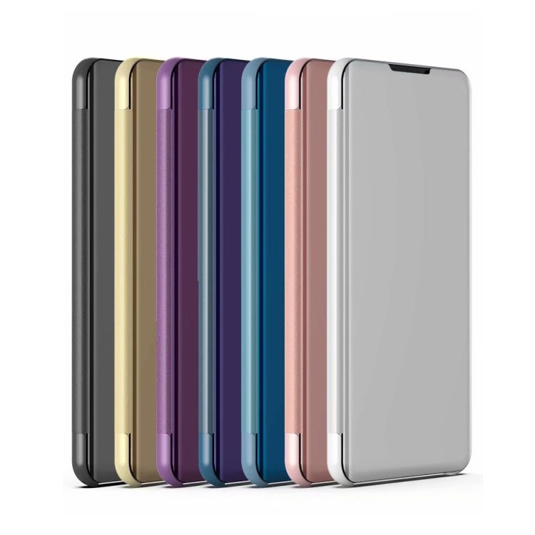 For Xiaomi 12 / 12X  Plated Mirror Horizontal Flip Leather Case with Holder