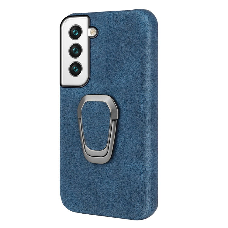 Ring Holder PU Phone Case For Samsung Galaxy S22+ 5G