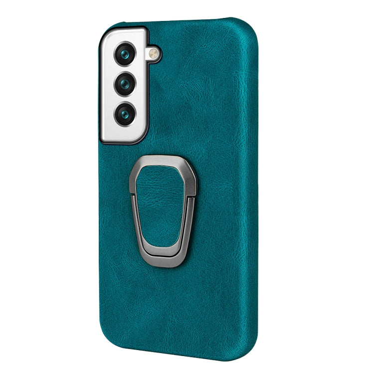 Ring Holder PU Phone Case For Samsung Galaxy S22+ 5G