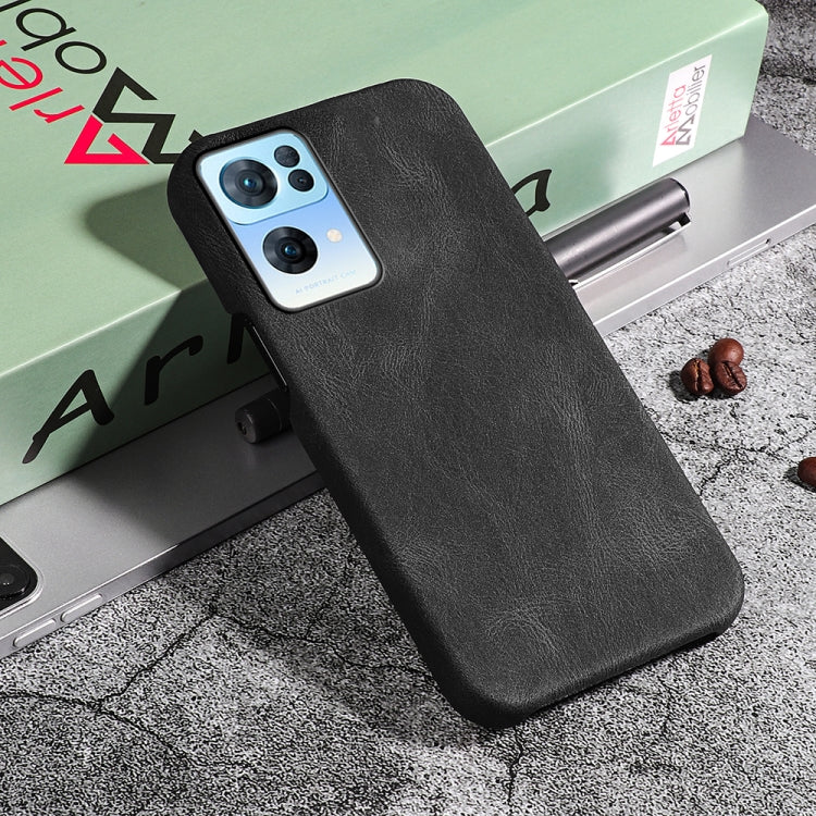 Ring Holder PU Phone Case For OPPO Reno7 Pro 5G