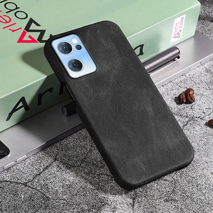 Ring Holder PU Phone Case For OPPO Reno7 5G