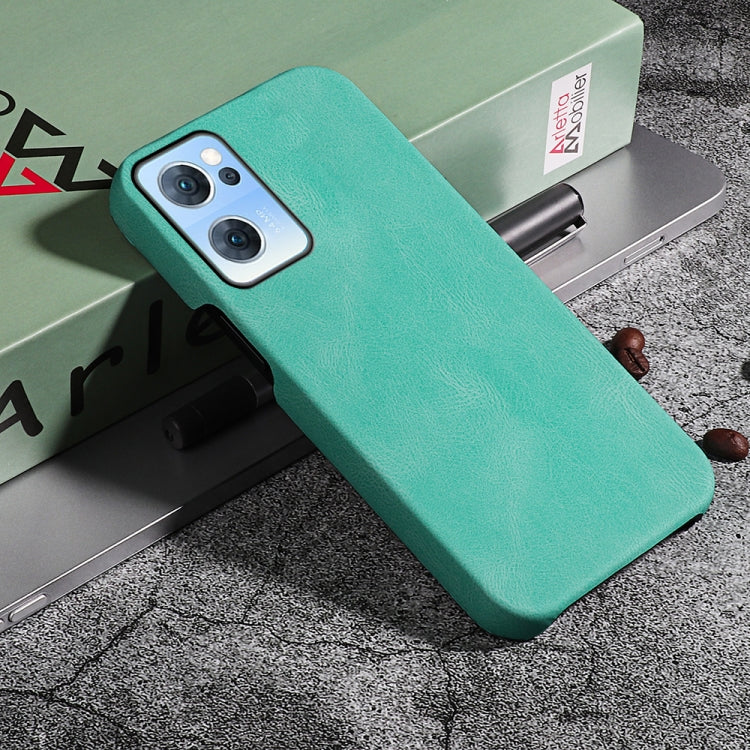 Ring Holder PU Phone Case For OPPO Reno7 5G