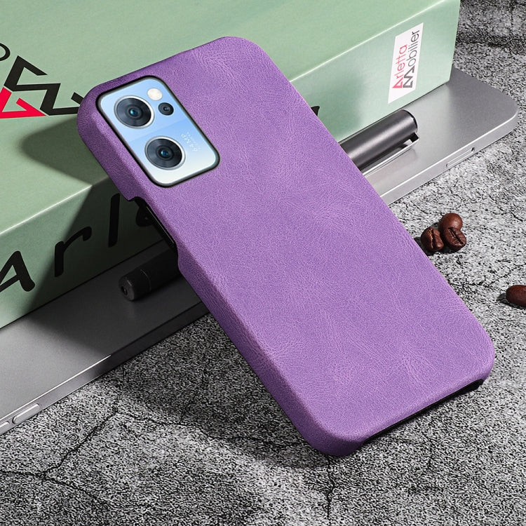 Ring Holder PU Phone Case For OPPO Reno7 5G