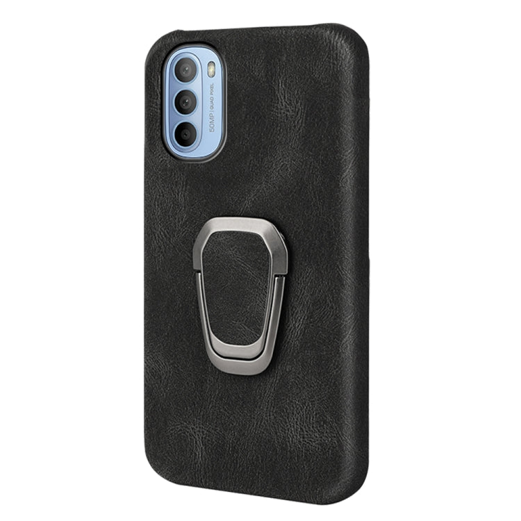 For Motorola Moto G71 5G Ring Holder PU Phone Case