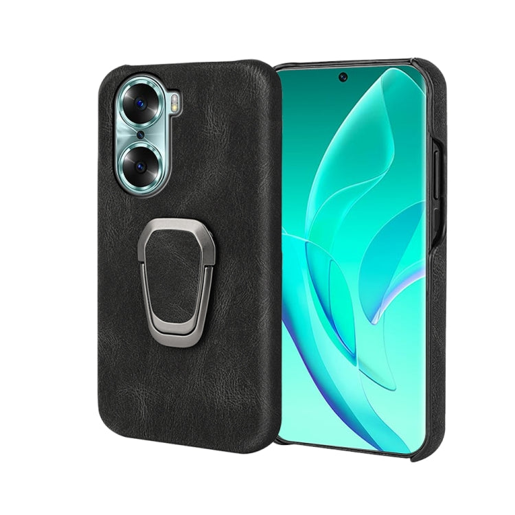 For Honor 60 Ring Holder PU Phone Case