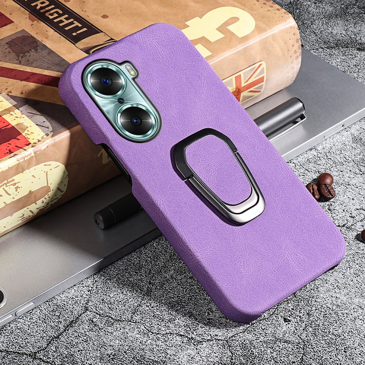 For Honor 60 Ring Holder PU Phone Case