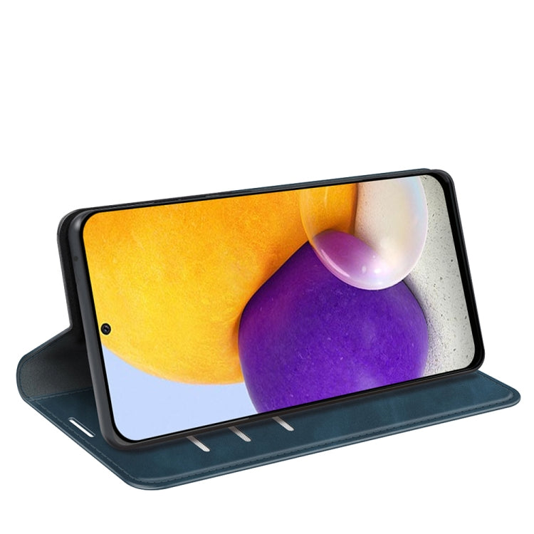 For Samsung Galaxy A73 5G Retro-skin Magnetic Suction Leather Case