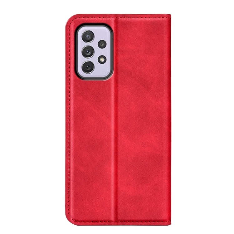 For Samsung Galaxy A73 5G Retro-skin Magnetic Suction Leather Case