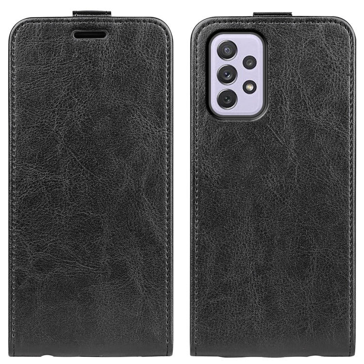 For Samsung Galaxy A73 5G R64 Texture Vertical Flip Leather Case