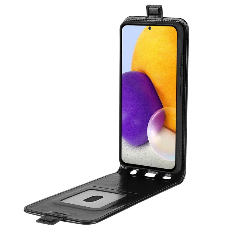 For Samsung Galaxy A73 5G R64 Texture Vertical Flip Leather Case