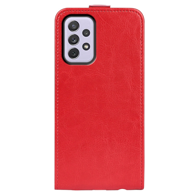 For Samsung Galaxy A73 5G R64 Texture Vertical Flip Leather Case