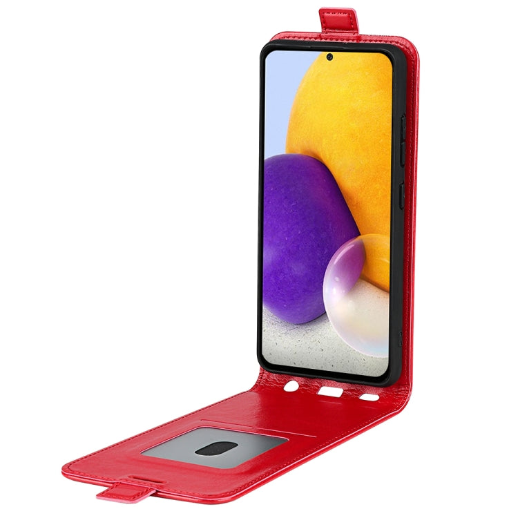 For Samsung Galaxy A73 5G R64 Texture Vertical Flip Leather Case