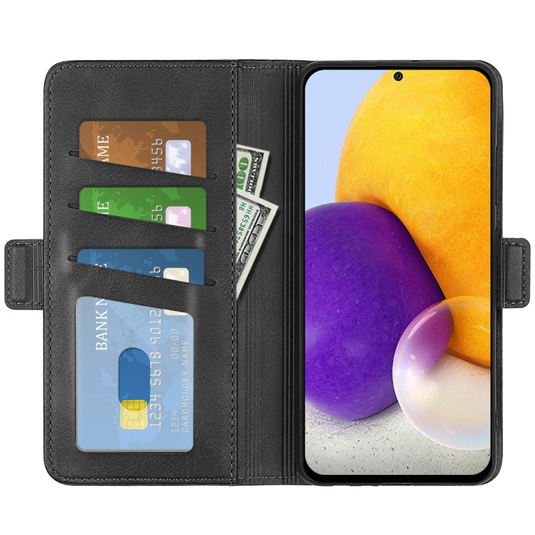 For Samsung Galaxy A73 5G Dual-side Magnetic Buckle Leather Case