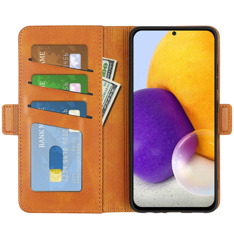 For Samsung Galaxy A73 5G Dual-side Magnetic Buckle Leather Case
