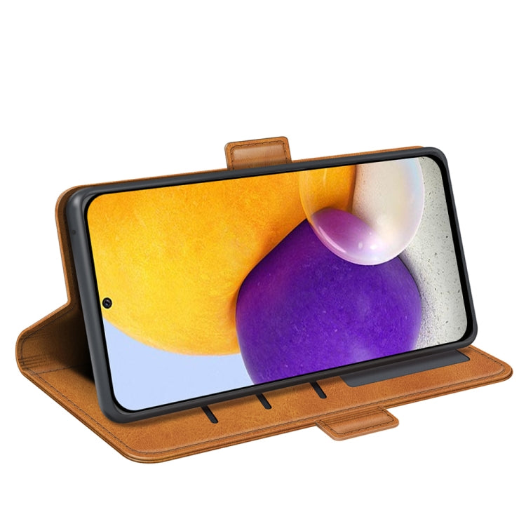 For Samsung Galaxy A73 5G Dual-side Magnetic Buckle Leather Case