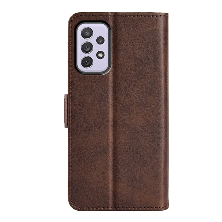 For Samsung Galaxy A73 5G Dual-side Magnetic Buckle Leather Case