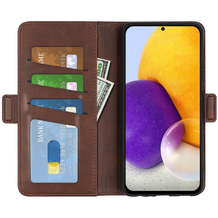For Samsung Galaxy A73 5G Dual-side Magnetic Buckle Leather Case