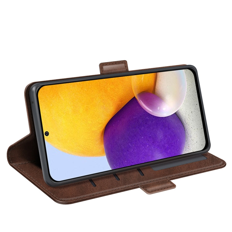 For Samsung Galaxy A73 5G Dual-side Magnetic Buckle Leather Case