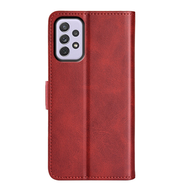 For Samsung Galaxy A73 5G Dual-side Magnetic Buckle Leather Case