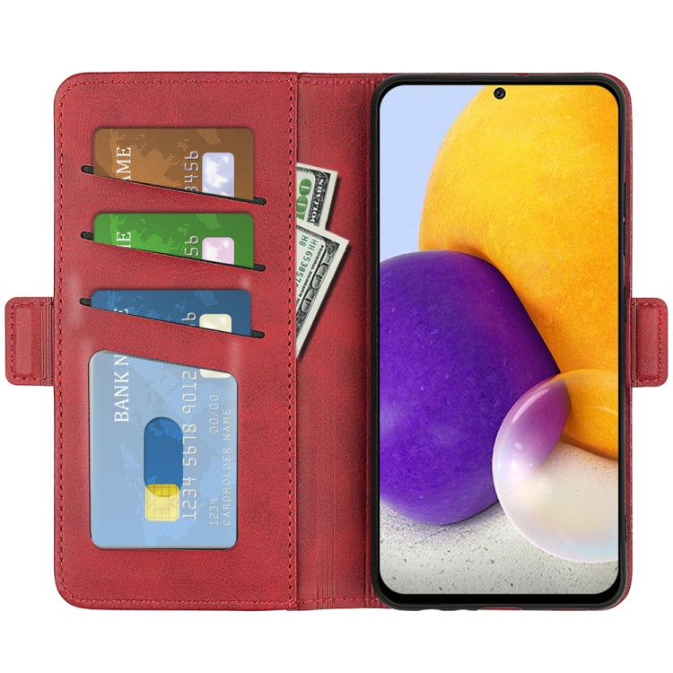 For Samsung Galaxy A73 5G Dual-side Magnetic Buckle Leather Case