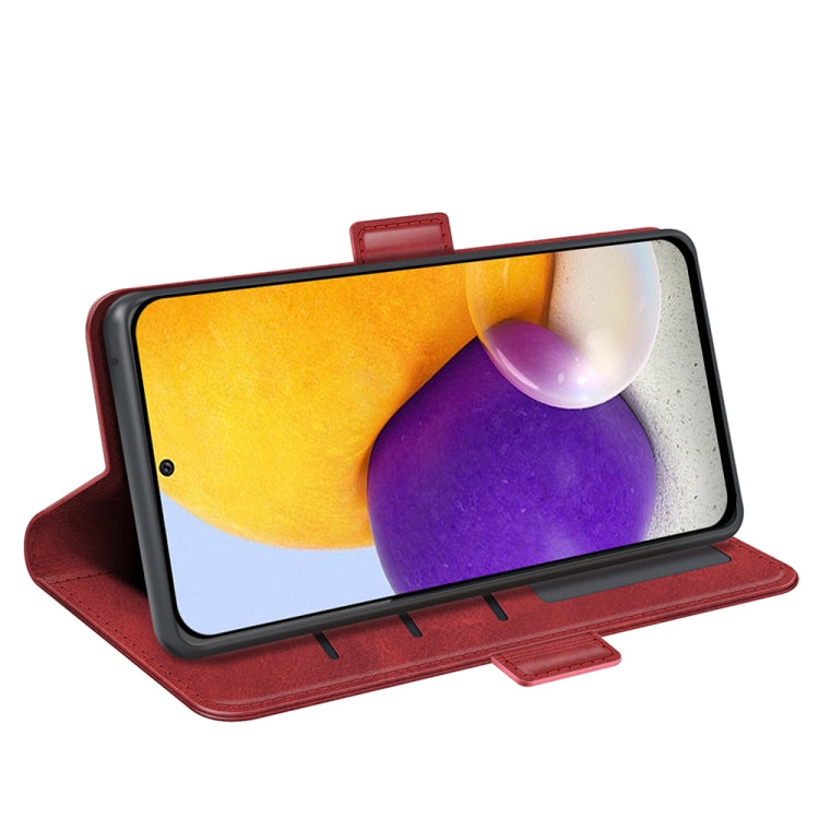 For Samsung Galaxy A73 5G Dual-side Magnetic Buckle Leather Case