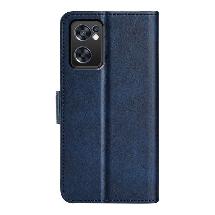 For OPPO Reno7 SE 5G Dual-side Magnetic Buckle Leather Case