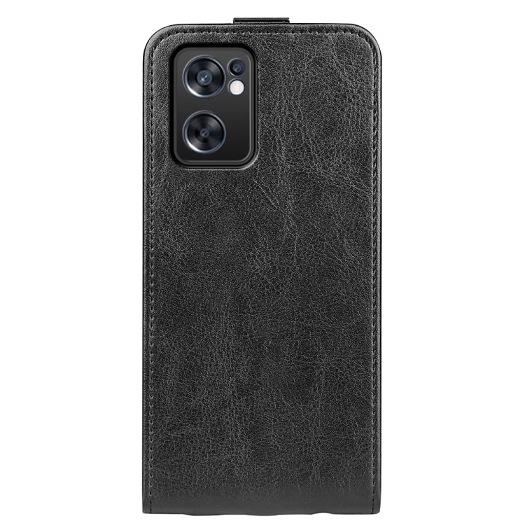 For OPPO Reno7 SE 5G R64 Texture Vertical Flip Leather Case