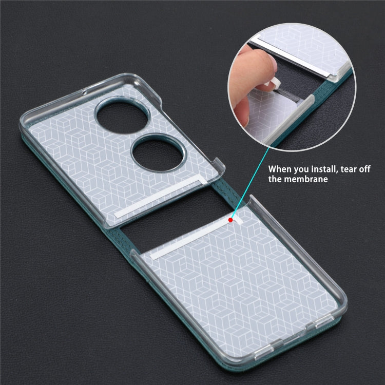 For Huawei P50 Pocket Litchi Pattern Card Folding Phone Case