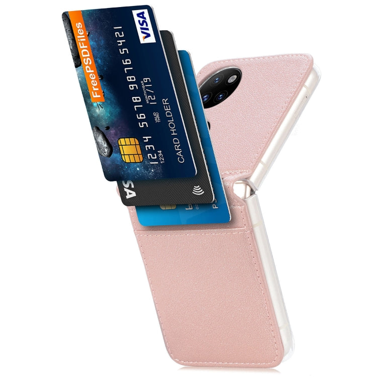 For Huawei P50 Pocket Litchi Pattern Card Folding Phone Case